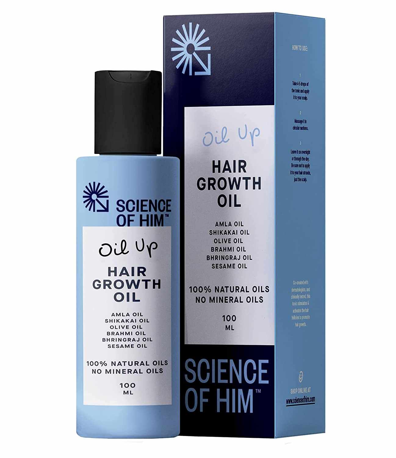 science of him hair growth oil